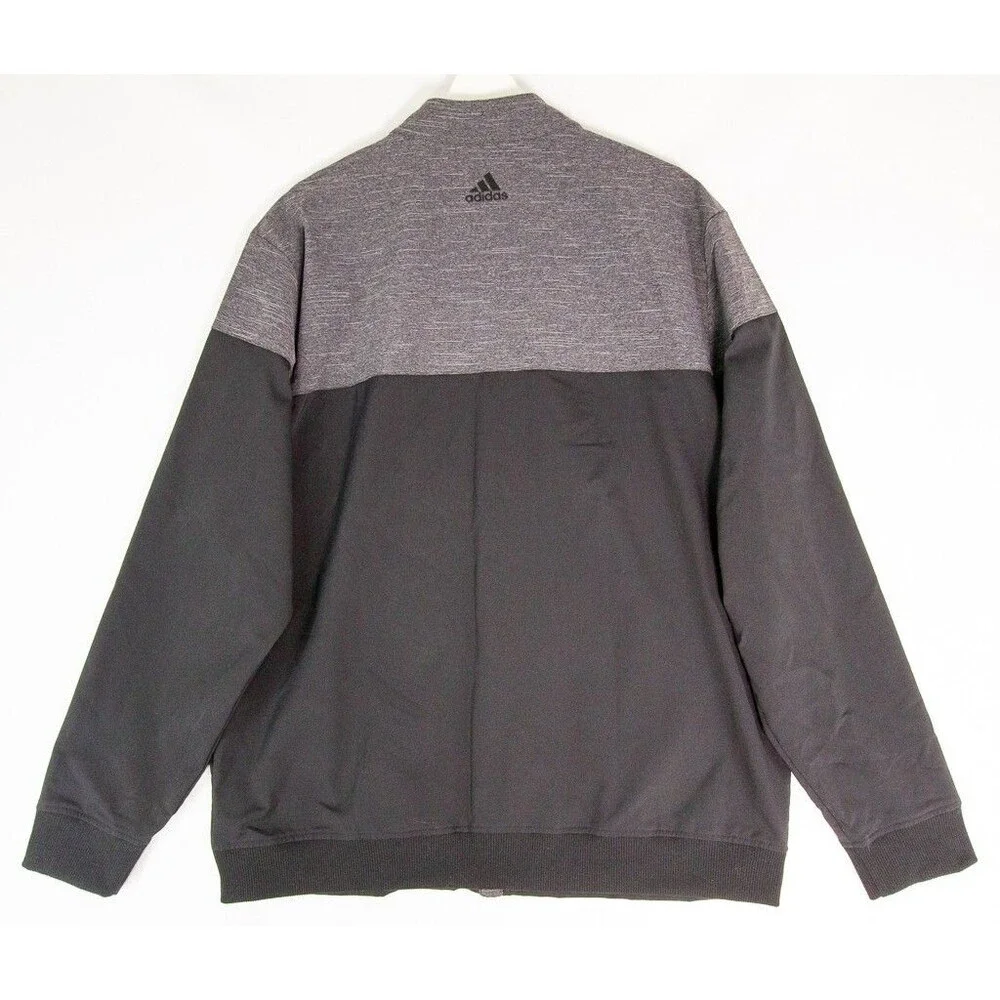 Adidas Golf Full Zip Heathered Gray Jacket Men’s Size XL